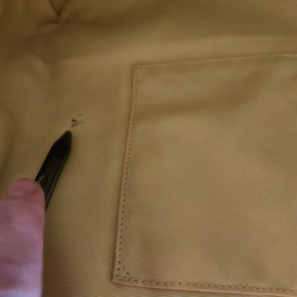 Coach green canvas & white leather zebra tote - Picture 7 of 12